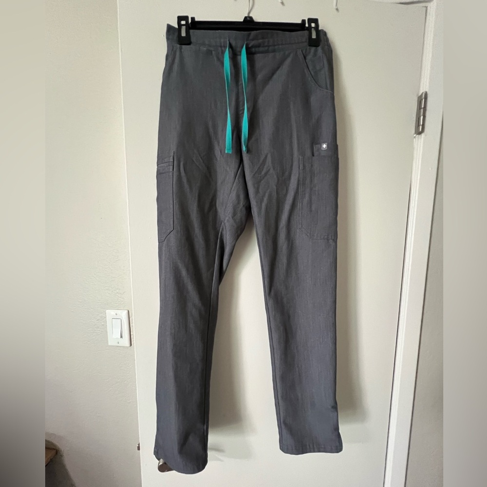 Figs Women's Gray Yola Scrub Pants XS